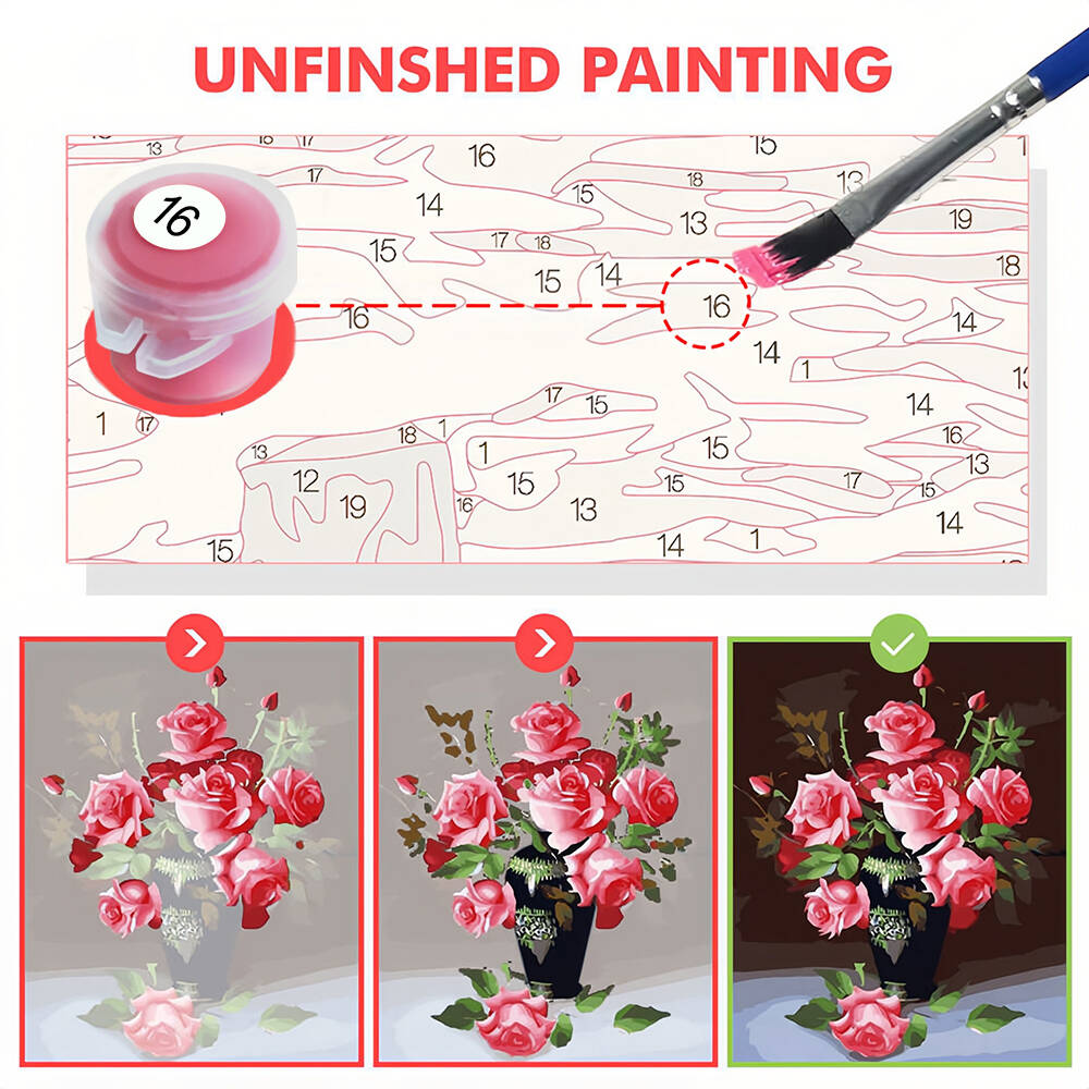 Drawing By Numbers Girl Portra - Art Craft Number ulasan dan harga