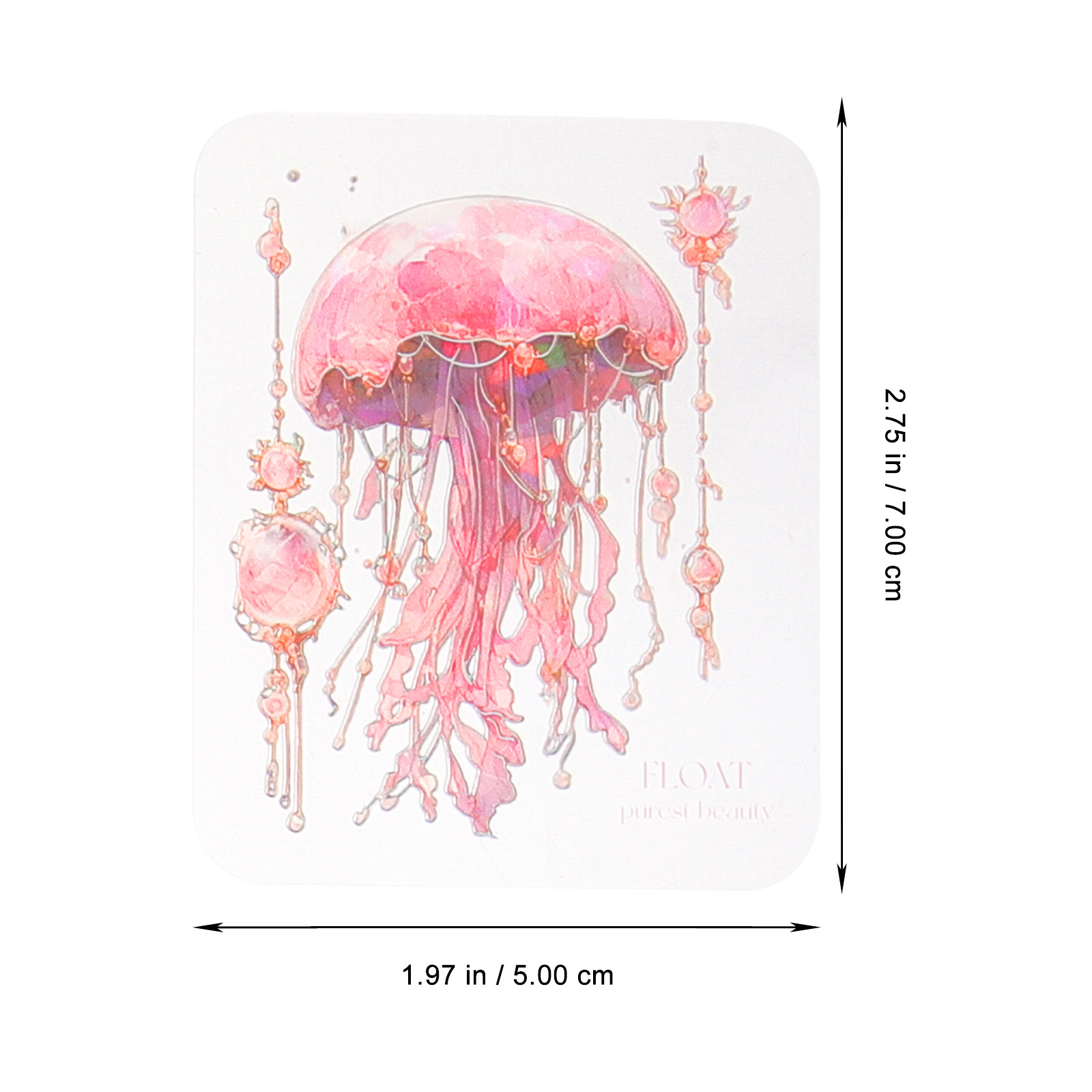 120 Pieces Jellyfish Stickers  - Art Craft Jellyfish ulasan dan harga