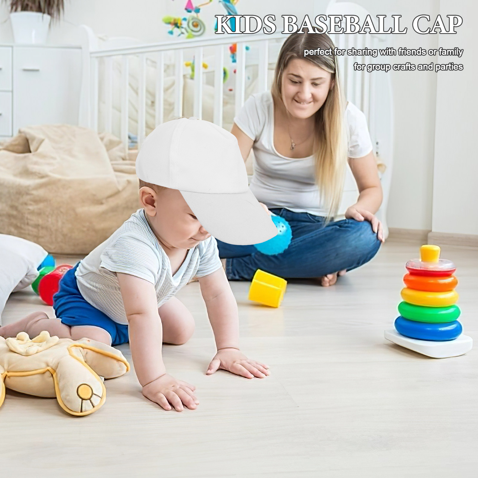 1Set Kids Baseball Caps Plain  - Art Craft Toddlers ulasan dan harga