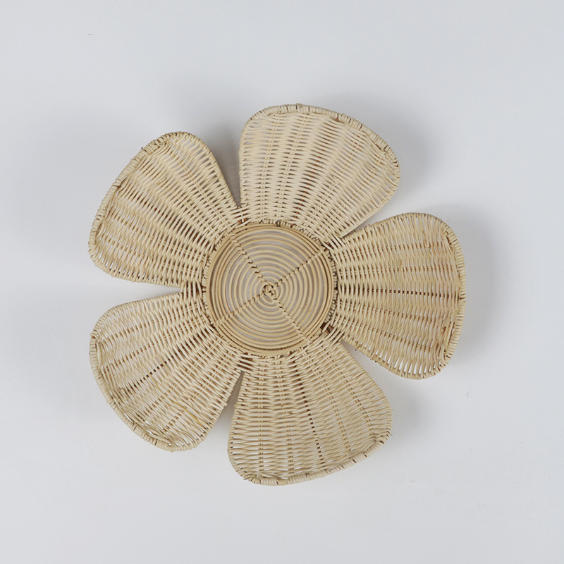 INS Nordic Woven Rattan Flower - Art Craft Furniture ulasan dan harga