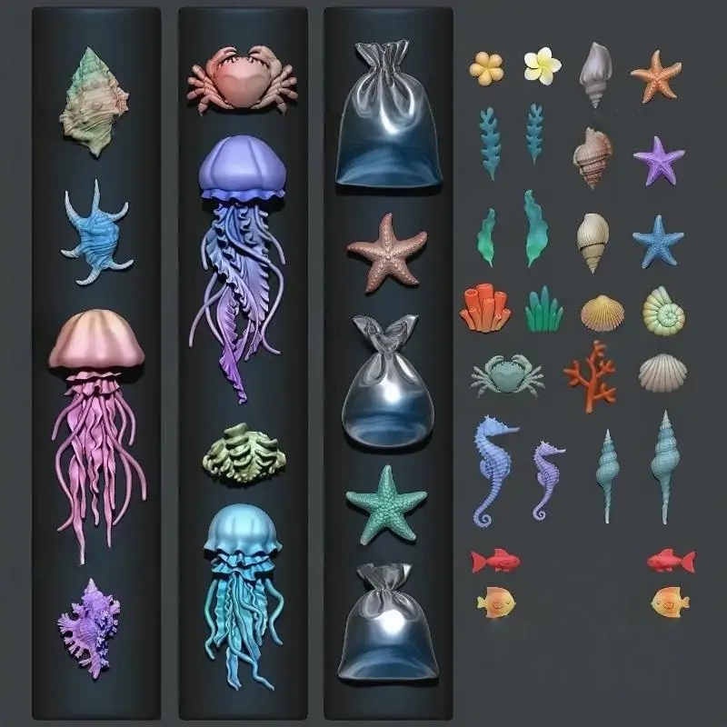3D Ocean Series Silicone Jelly - Art Craft Jellyfish ulasan dan harga