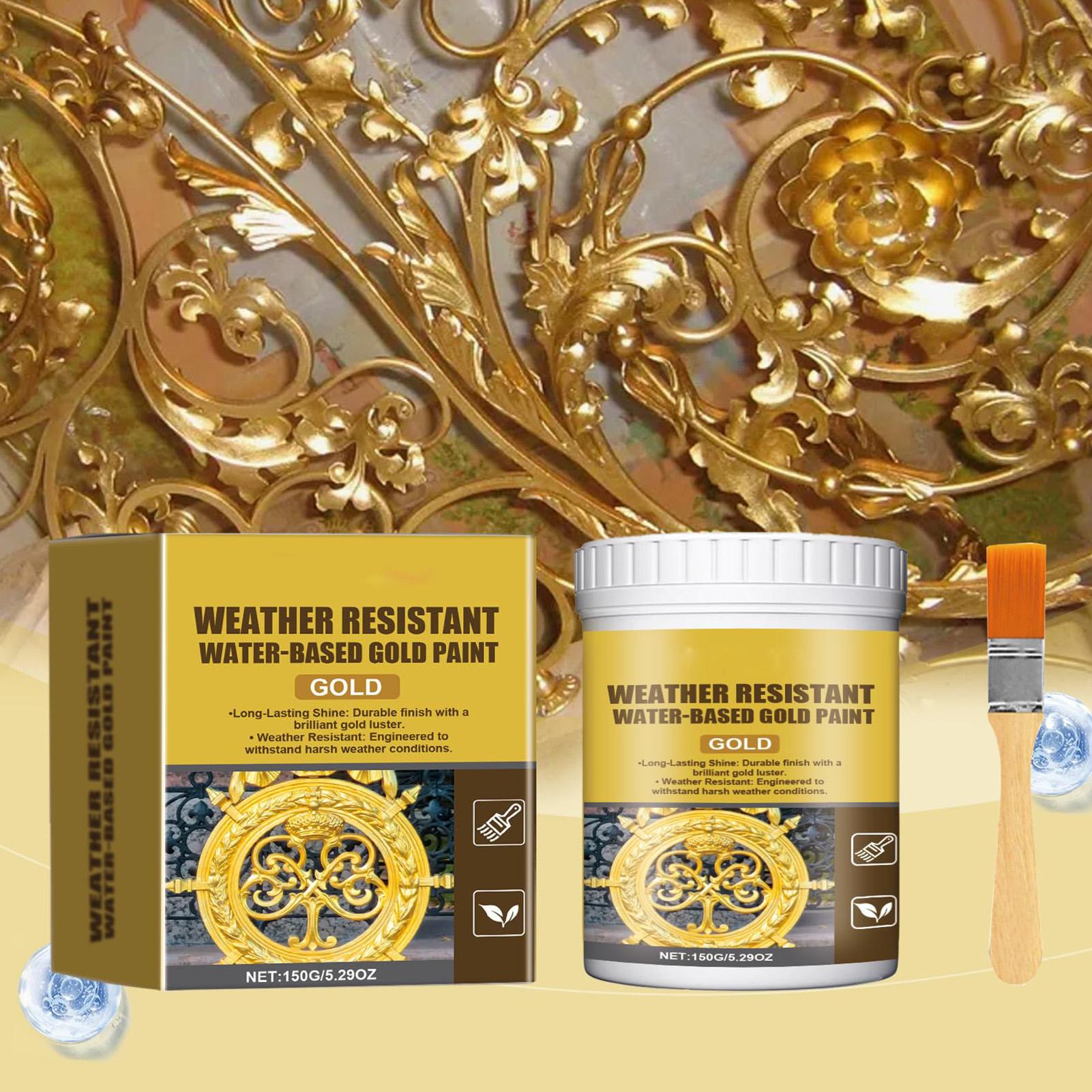 Gold Paint 150g Metal Art Liqu - Art Craft Furniture ulasan dan harga