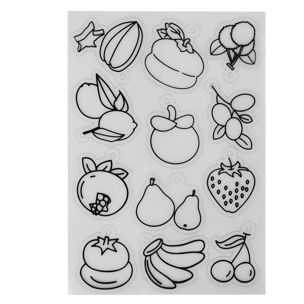 8pcs Fruit Vegetable Pattern H - Art Craft Vegetables ulasan dan harga