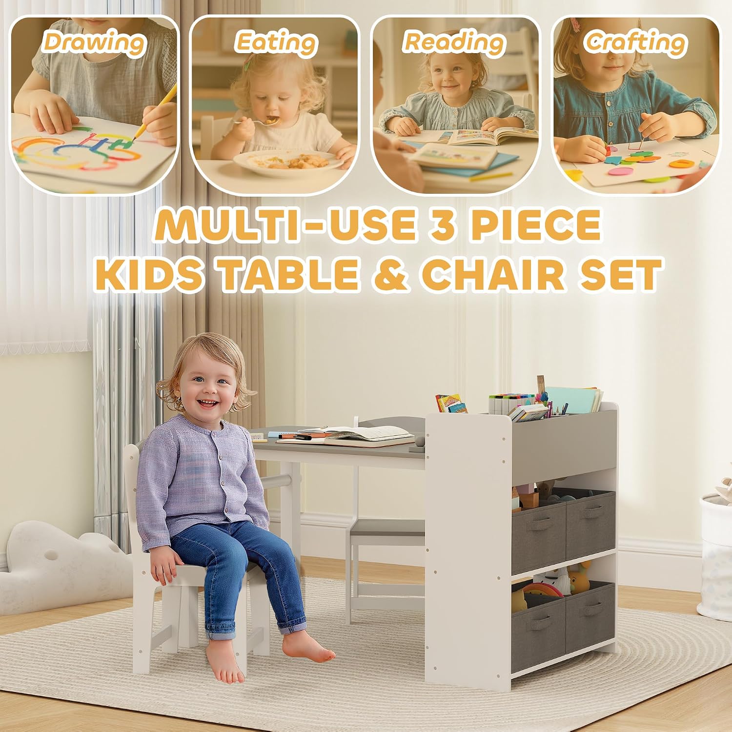 Kids Art Table & Easel Chair S - Art Craft Toddlers ulasan dan harga