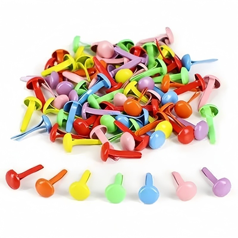 65pcs Colorful Split-Pin Brads - Art Craft Furniture ulasan dan harga