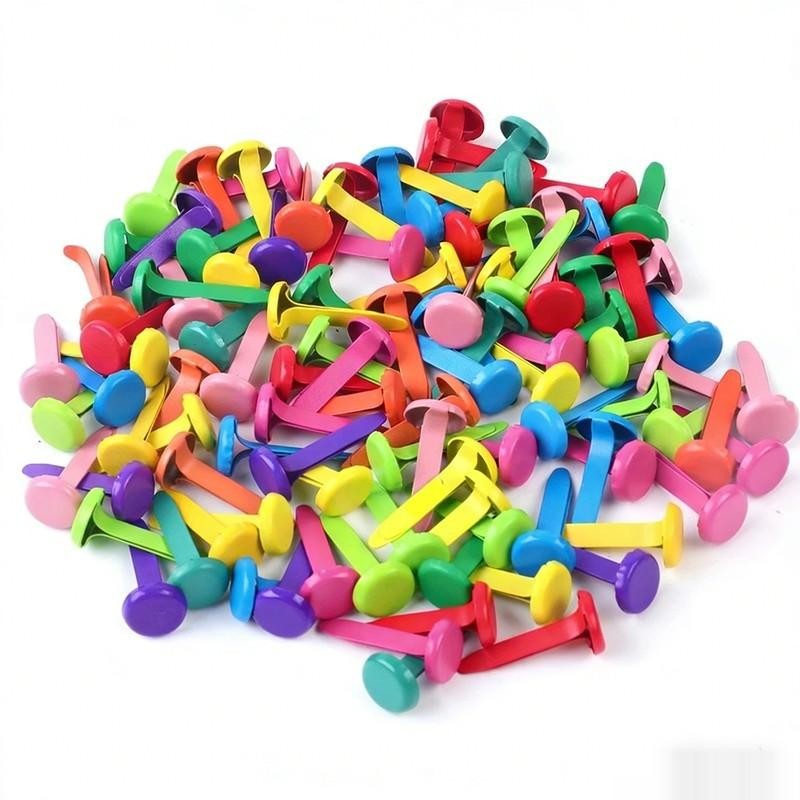 65pcs Colorful Split-Pin Brads - Art Craft Furniture ulasan dan harga