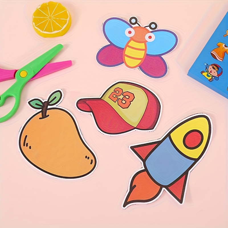 96Pcs Fun Paper Cutting Set, P - Art Craft Kits For Kids ulasan dan harga