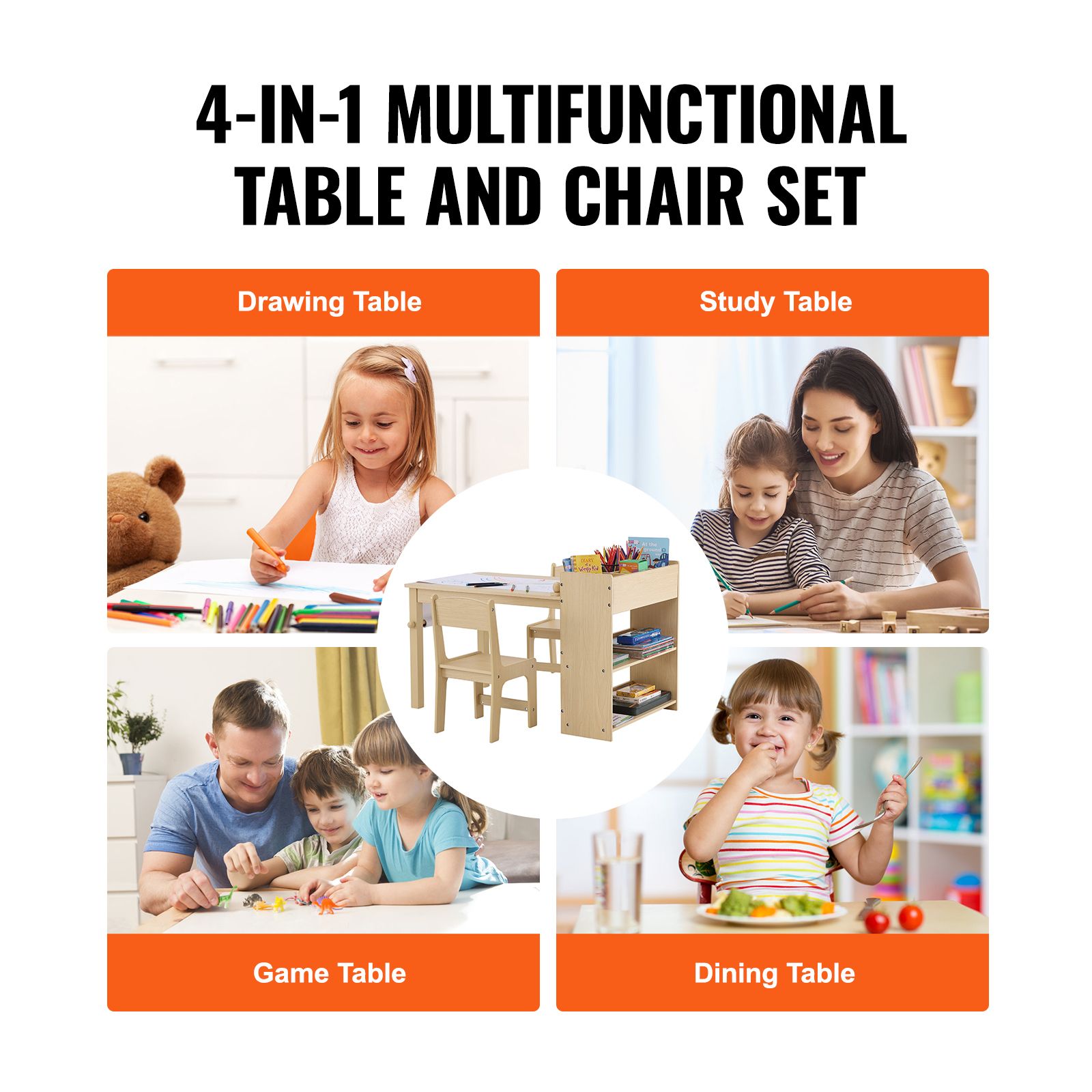 Kids Art Table and 2 Chairs, 2 - Art Craft Toddlers ulasan dan harga