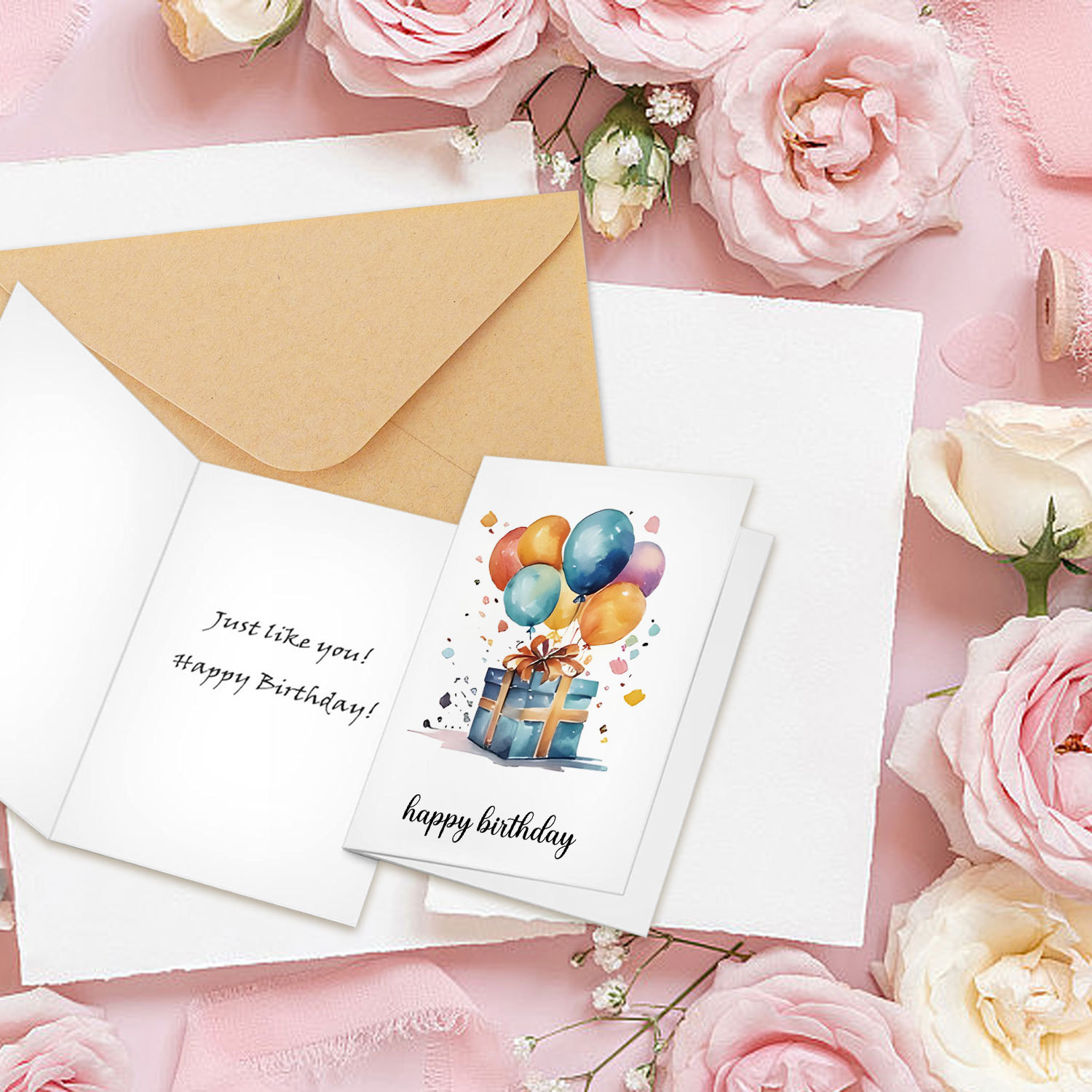 Handmade Watercolor Birthday C - Art Craft Movement ulasan dan harga