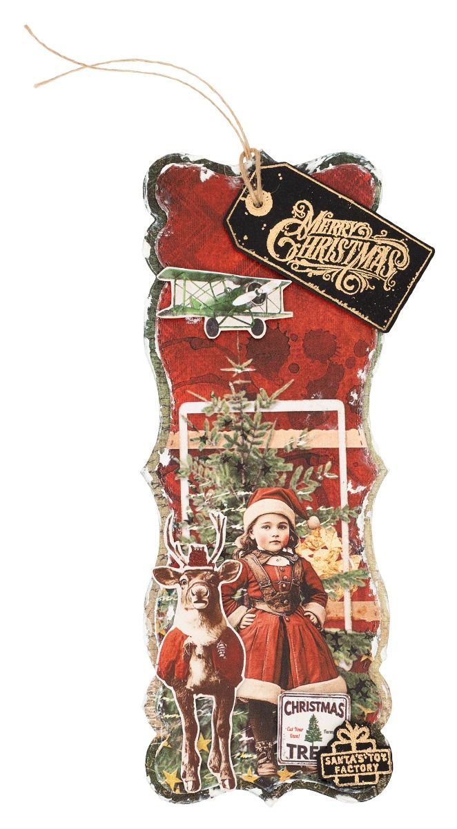 Starry background Winter Santa - Rubber Stamp Blank ulasan dan harga