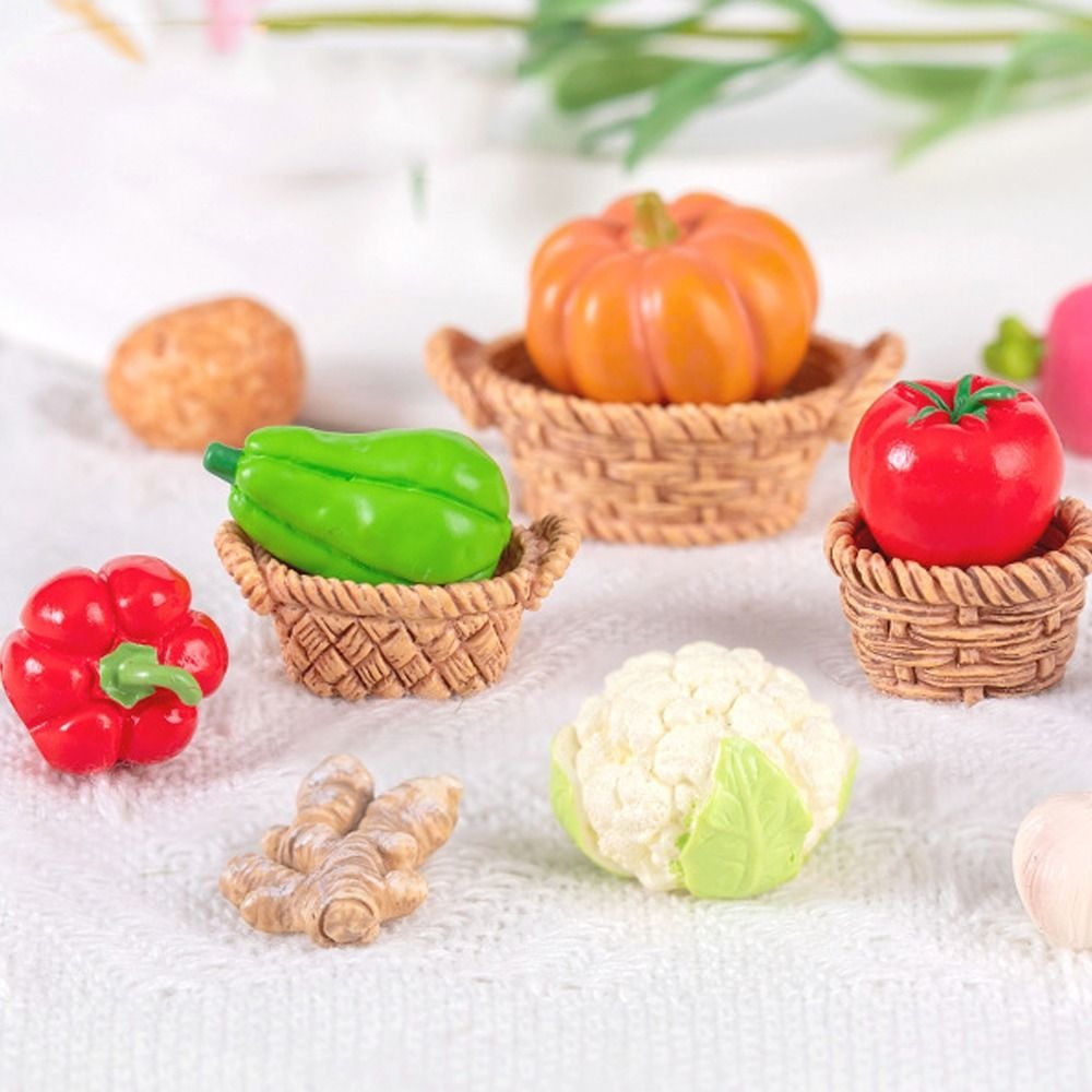 Cute Vegetable Figurines Minia - Art Craft Vegetables ulasan dan harga