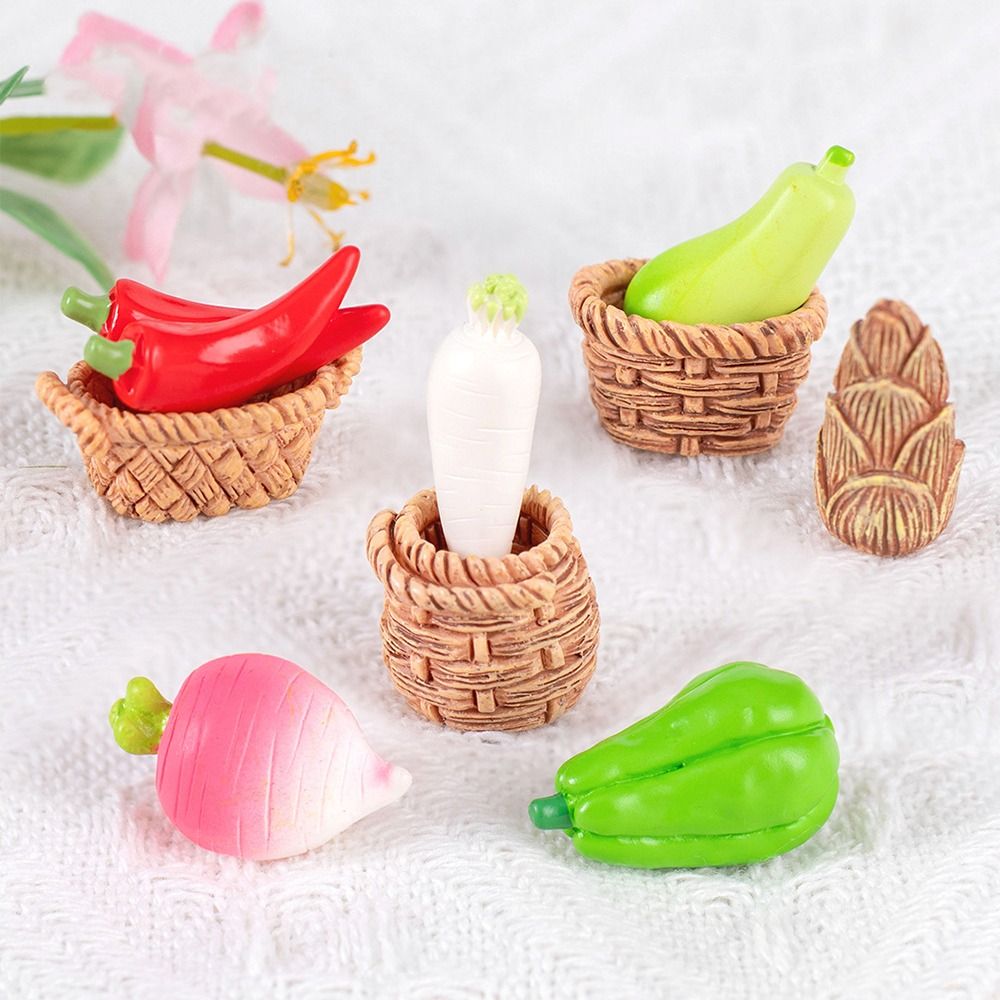 Cute Vegetable Figurines Minia - Art Craft Vegetables ulasan dan harga