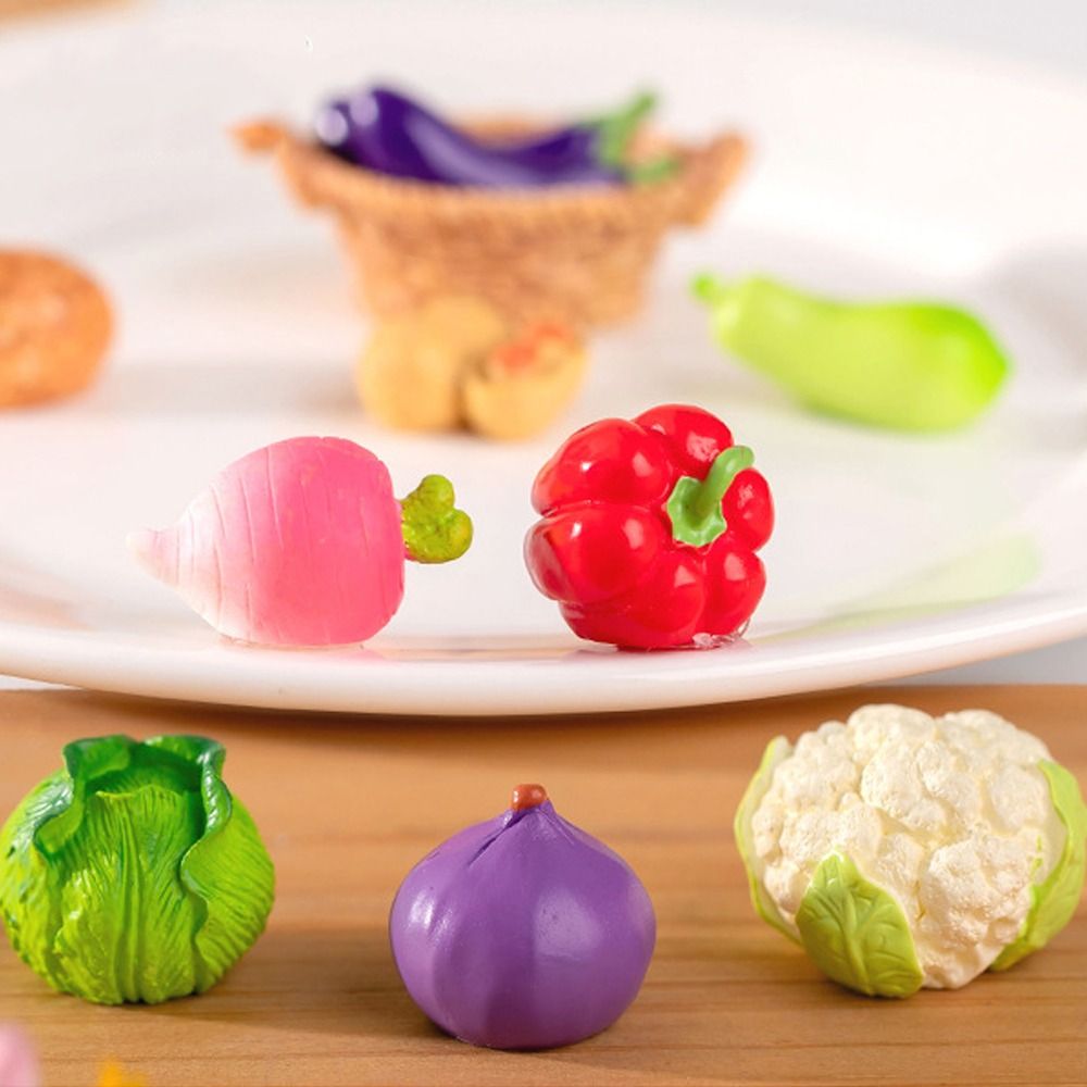 Cute Vegetable Figurines Minia - Art Craft Vegetables ulasan dan harga