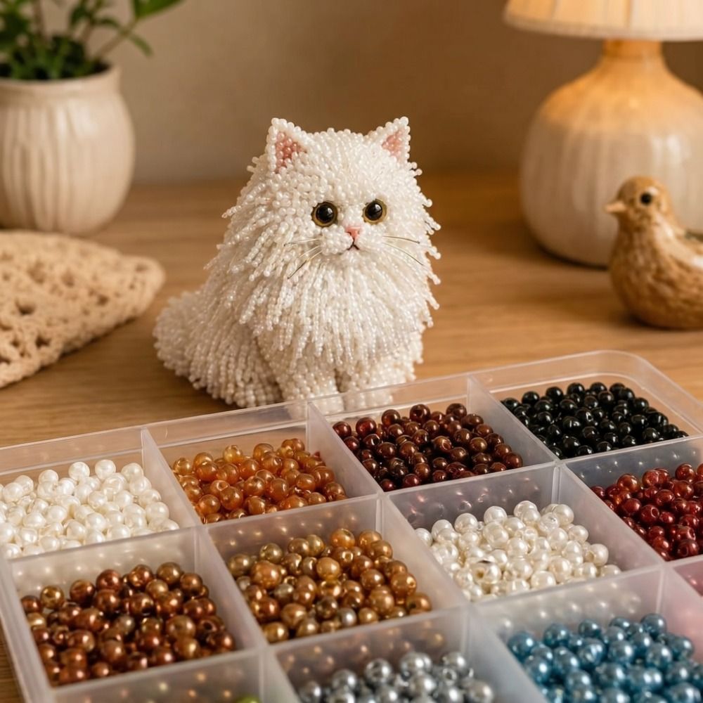 Handmade DIY Animal Bead Embro - Art Craft Kits For Kids ulasan dan harga