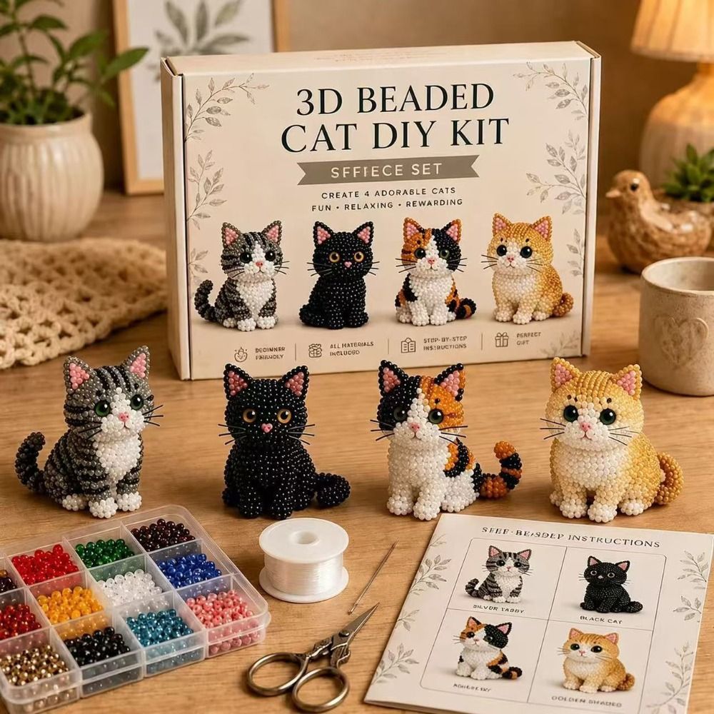 Handmade DIY Animal Bead Embro - Art Craft Kits For Kids ulasan dan harga