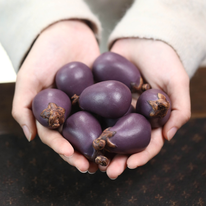 Purple Sand Eggplant Tea Pet H - Art Craft Vegetables ulasan dan harga