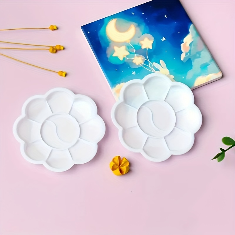 100pcs Disposable Flower Shape - Acrylic Pour Paint ulasan dan harga
