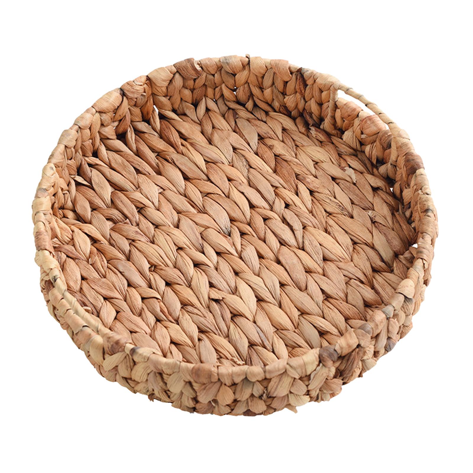 Grass Weaving Tray Wicker Frui - Art Craft Vegetables ulasan dan harga