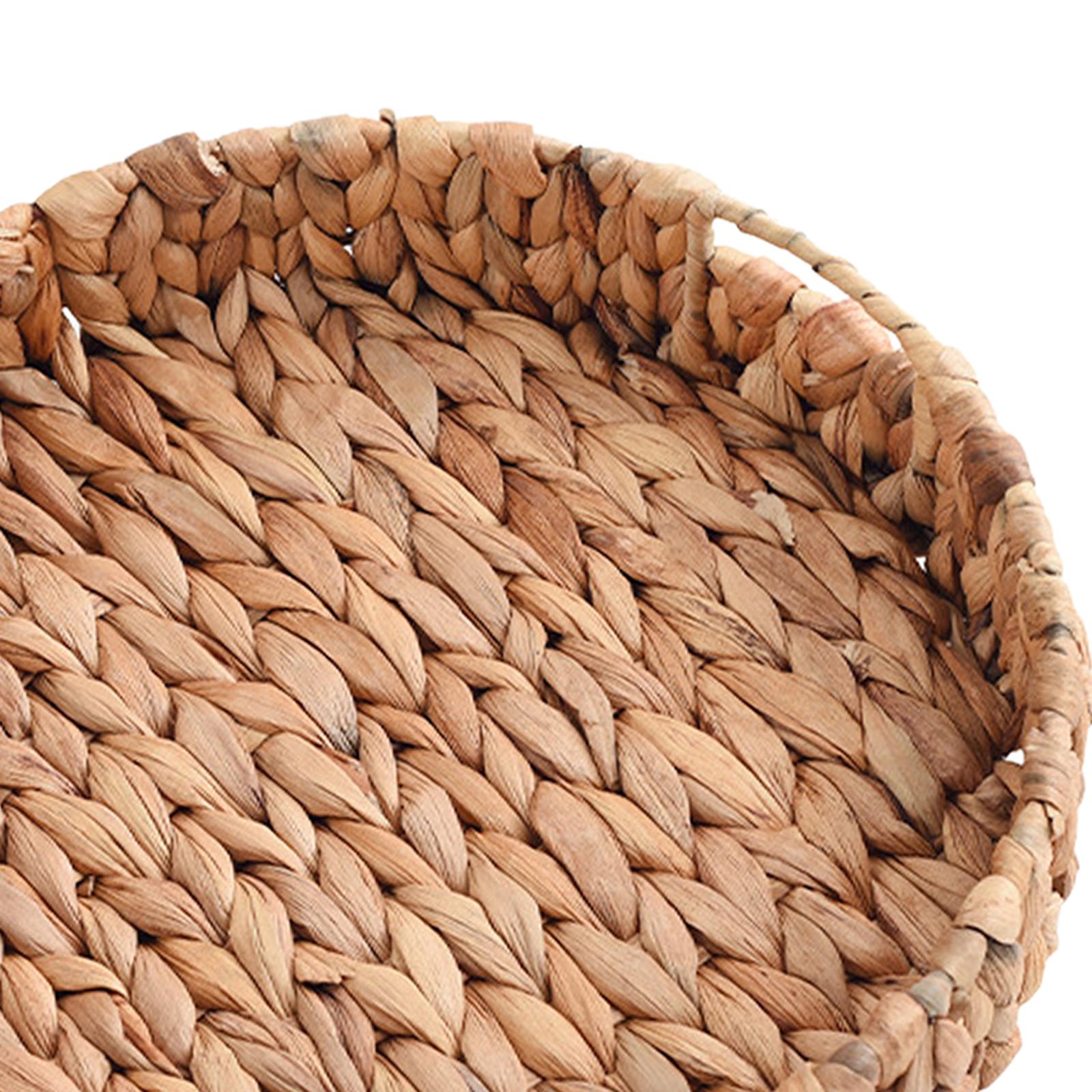 Grass Weaving Tray Wicker Frui - Art Craft Vegetables ulasan dan harga