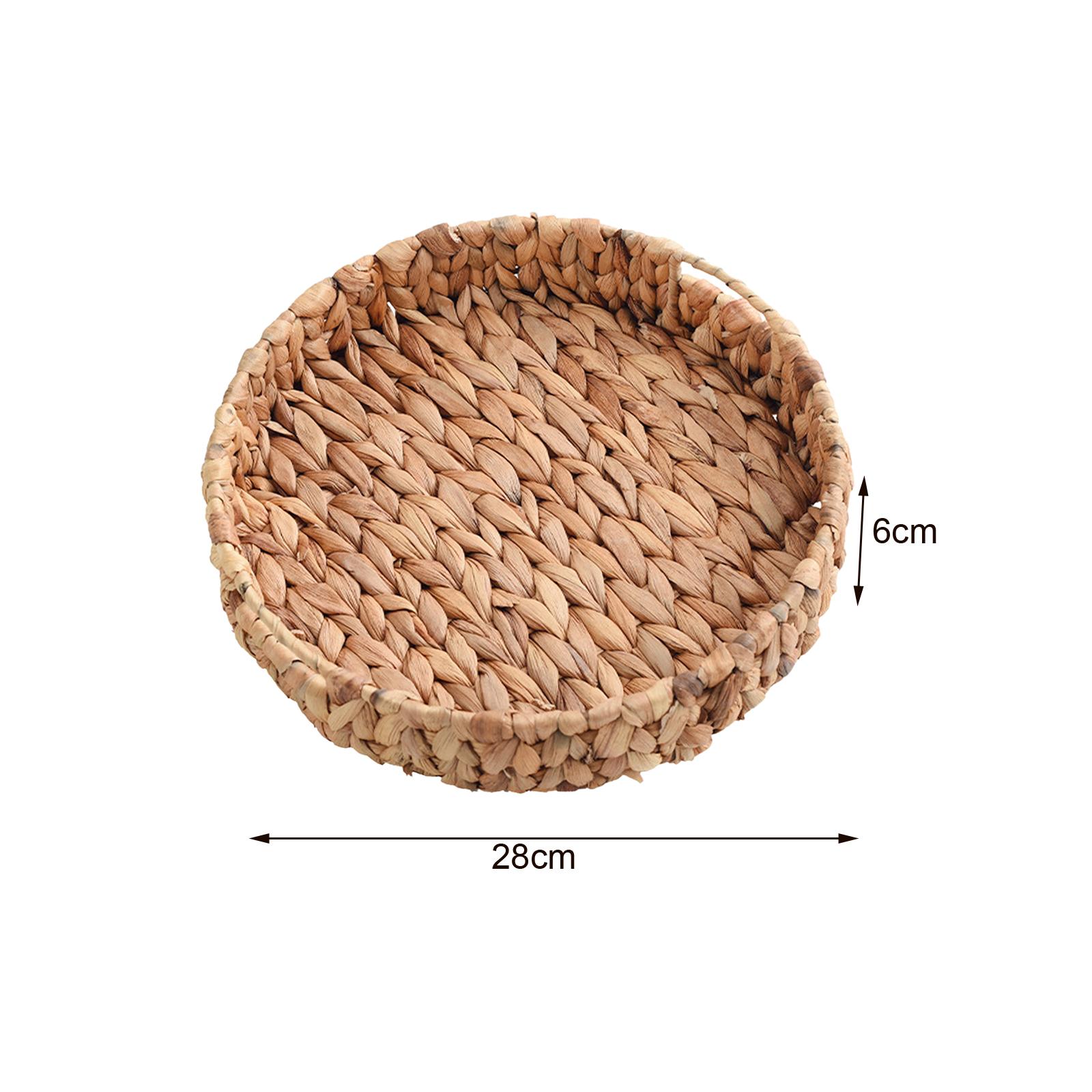 Grass Weaving Tray Wicker Frui - Art Craft Vegetables ulasan dan harga