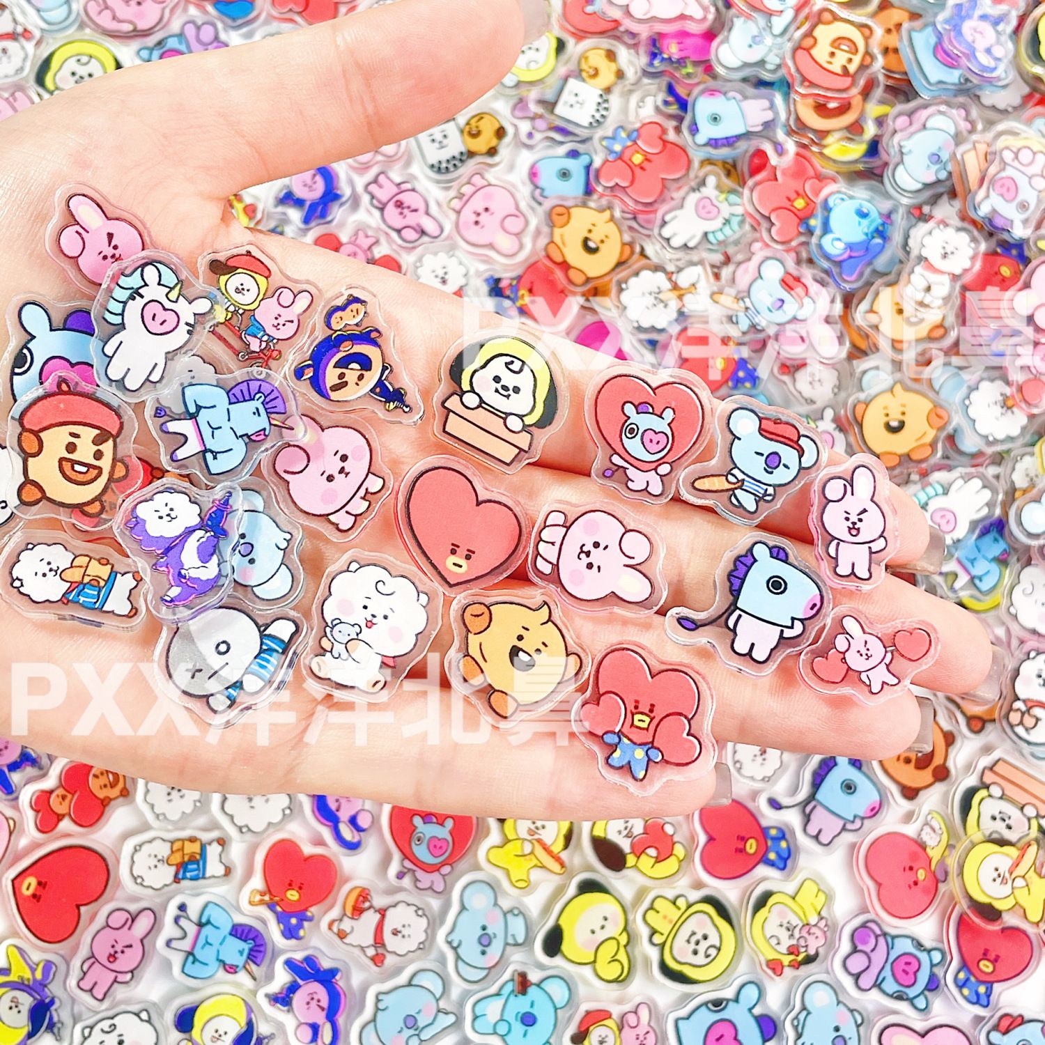 100pcs BT21 BTS single-layer 2 - Art Craft Material ulasan dan harga