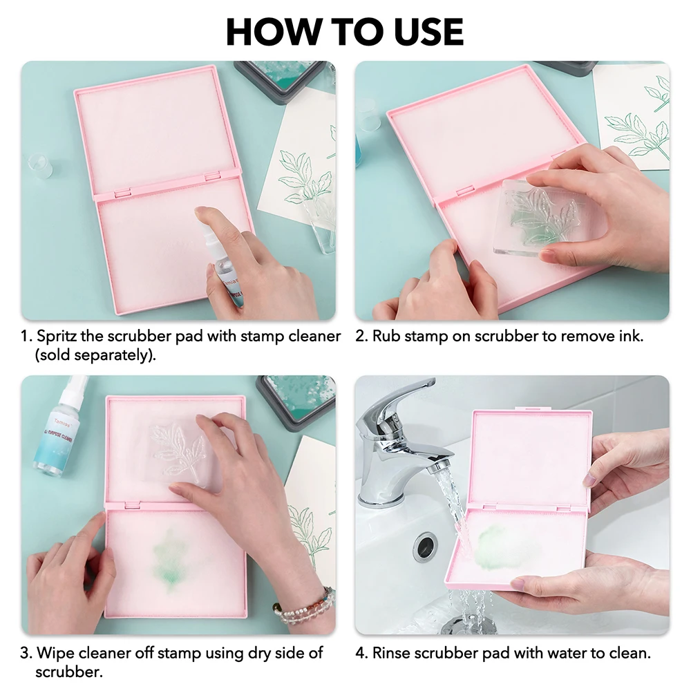 Mini Stamp Scrubber for Clear/ - Rubber Stamp Blank ulasan dan harga