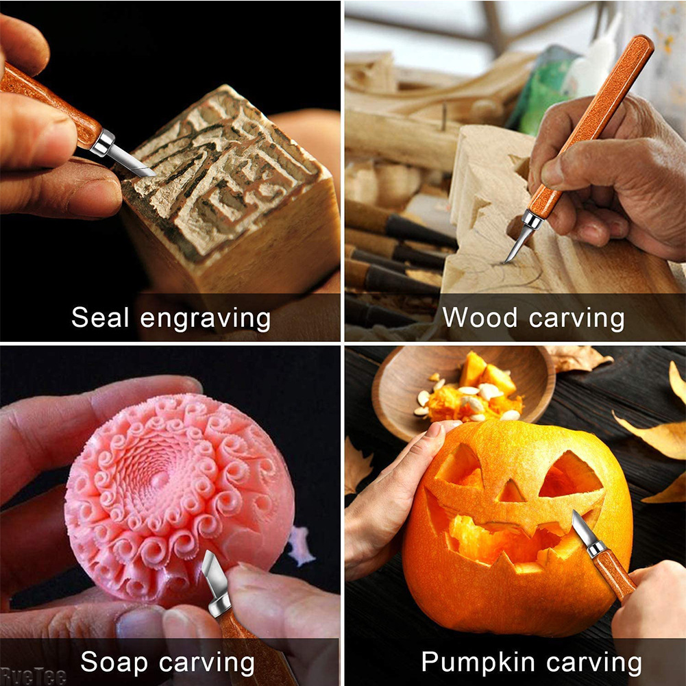 12Pcs SK2 Woodworking Carving  - Art Craft Knife ulasan dan harga