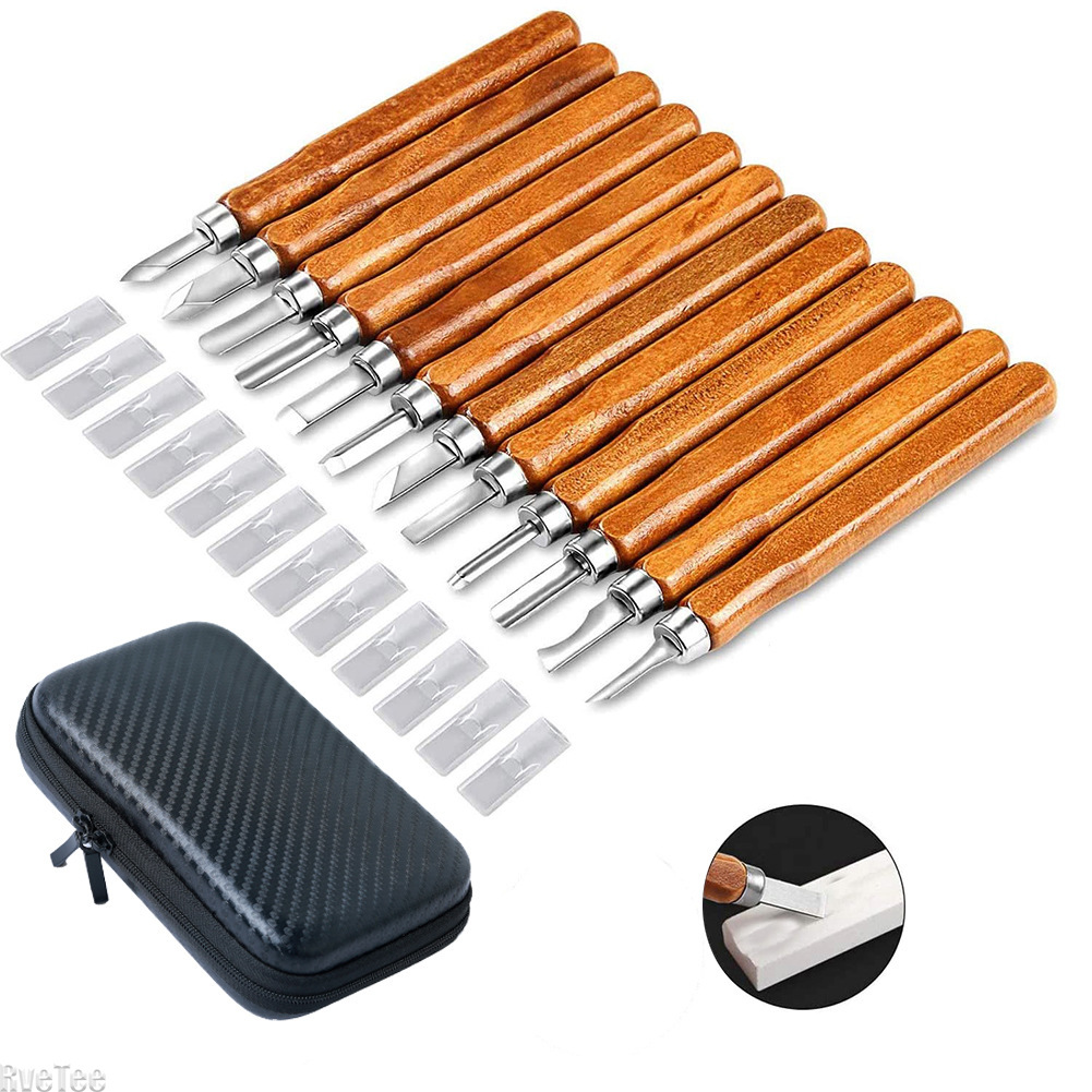 12Pcs SK2 Woodworking Carving  - Art Craft Knife ulasan dan harga