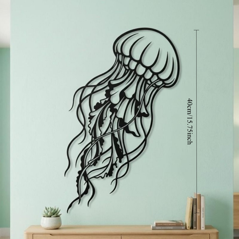 CIFBUY Metal Wall Art Jellyfis - Art Craft Jellyfish ulasan dan harga