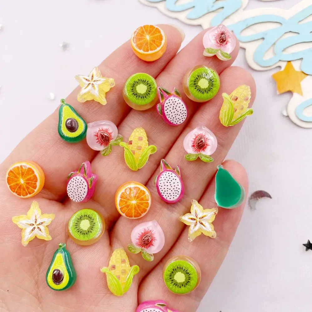 50PCS Resin Cute Mini Colorful - Art Craft Vegetables ulasan dan harga